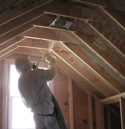  CO attic spray foam insulation